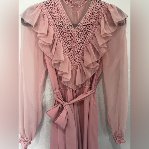 Norman Berg Vintage Cottagecore Dress - Picture 4 of 13